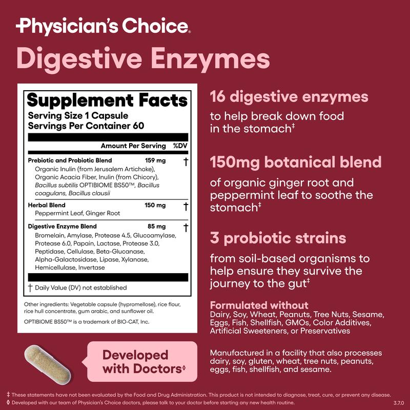 Fast-Acting Enzymes for Bloating & Gut Health