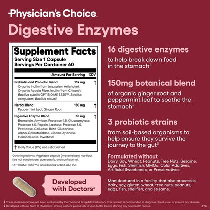 Fast-Acting Enzymes for Bloating & Gut Health